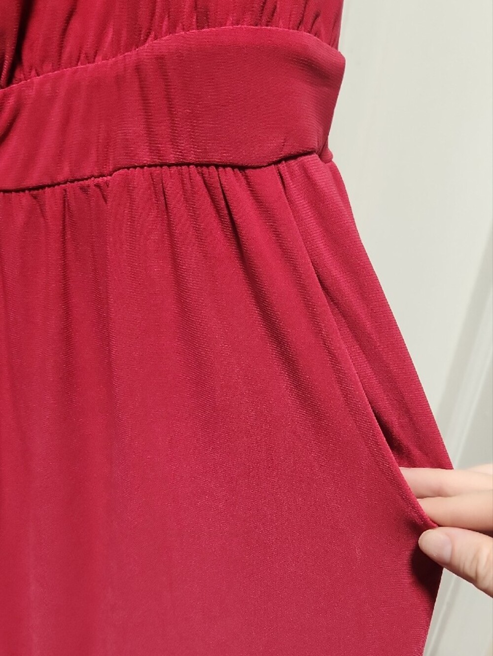 Kaileigh One-Shoulder Wide-Leg Jumpsuit - Rose Pink - Picture 3 of 4